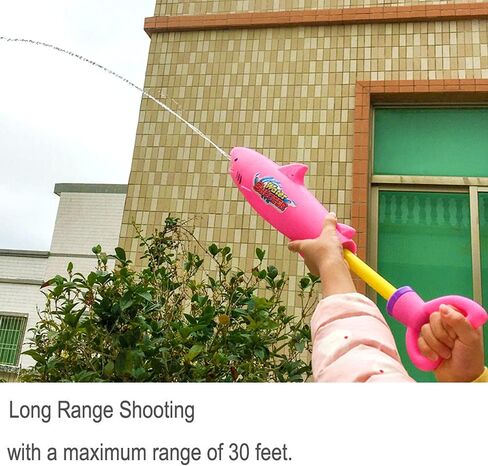 مسدسات المياه للأطفال الذين تتراوح أعمارهم بين 4-8 سنوات، حمام سباحة، 3 عبوات من ألعاب القرش، مسدسات رش المياه، نطاق 30 قدمًا، ألعاب صيفية خارجية للأطفال الصغار من عمر 2-4 سنوات in Kuwait