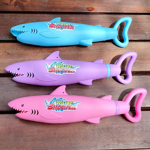 مسدسات المياه للأطفال الذين تتراوح أعمارهم بين 4-8 سنوات، حمام سباحة، 3 عبوات من ألعاب القرش، مسدسات رش المياه، نطاق 30 قدمًا، ألعاب صيفية خارجية للأطفال الصغار من عمر 2-4 سنوات in Kuwait