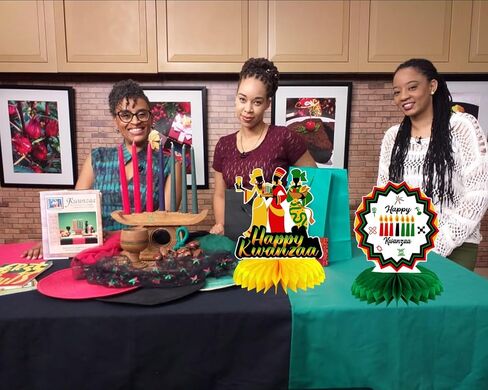 7 Pcs Kwanzaa Honeycomb Table Centerpieces, Happy Kwanzaa Honeycomb Centerpieces African Heritage Holiday Table Decorations for Kwanzaa Holiday Party Supplies,7.87"x9.84" in Kuwait