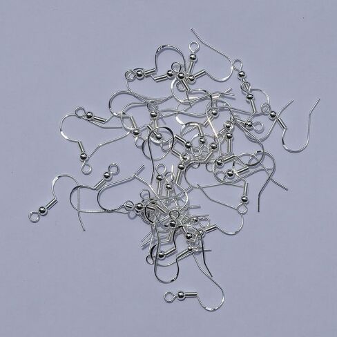 925 فضة حلقات خطاف هيبوالرجينيك سلك فرنسي السنانير خطاف الصيد أقراط النتائج مجوهرات أجزاء DIY بها بنفسك صنع 40 قطعة in Kuwait