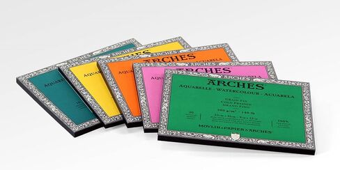 Arches - Watercolour Paper Block - 7" x 10" - 20 Sheets - 300gsm - Rough - Acid Free - White in Saudi Arabia