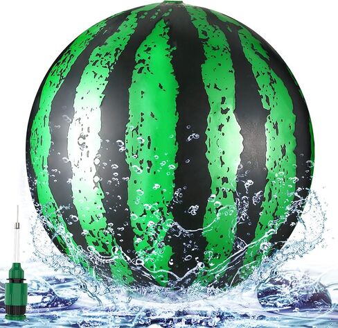 كرة الغوص في حوض السباحة البطيخ ، كرات تحت الماء 22.86 سم ، ألعاب كرة حمام السباحة مع محول خرطوم ، لتمرير تحت الماء ، الانجراف ، الغطس ، القفز ، ألعاب كرة الشاطئ هدية للمراهقين والبالغين in Saudi Arabia