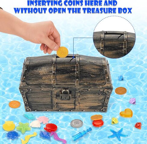 huuidy ألعاب الغوص في حوض السباحة، 60 قطعة من ألعاب حمام السباحة للأطفال، جواهر الغوص المائي، الماس، الأخطبوط، قطاع الطرق الطوربيد، عصي الغوص، مجموعة صندوق كنز حمام السباحة، ألعاب كنوز القراصنة تحت الماء in Kuwait