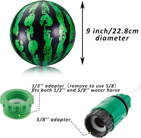 2 Pieces Swimming Pool Diving Balls, 9 Inch Underwater Pool Toy Ball with Hose Adapter, for Under Water Passing, Dribbling, Diving, Pool Game for Teen Adult(Basketball and Soccer Style) in Saudi Arabia