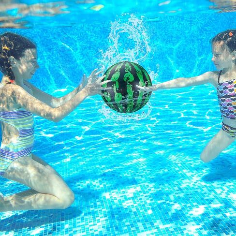 2 Pieces Swimming Pool Diving Balls, 9 Inch Underwater Pool Toy Ball with Hose Adapter, for Under Water Passing, Dribbling, Diving, Pool Game for Teen Adult(Basketball and Soccer Style) in Saudi Arabia