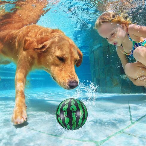 2 Pieces Swimming Pool Diving Balls, 9 Inch Underwater Pool Toy Ball with Hose Adapter, for Under Water Passing, Dribbling, Diving, Pool Game for Teen Adult(Basketball and Soccer Style) in Saudi Arabia