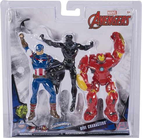 SwimWays Marvel Avengers Dive Characters - Captain America, Black Panther, and Hulk Buster in Saudi Arabia