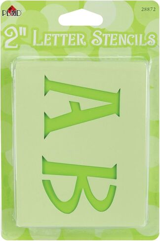 Plaid Letter Stencil Value Pack (8-Inch), 27994 Chunky Upper Case in Saudi Arabia