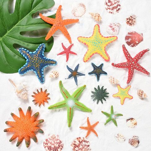 ZAUGONTW 14 Pieces Diving Starfish Pool Toy, Colorful Starfish Set Summer Swimming Diving Toys Set, Starfish Sea Animals Set, Dive Throw Toy Set Underwater Swimming Toy in Saudi Arabia