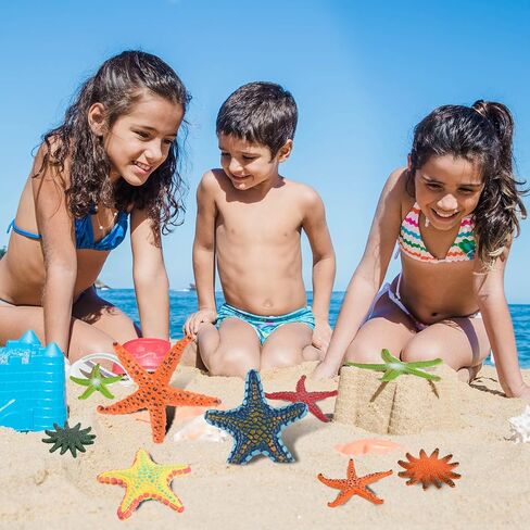 ZAUGONTW 14 Pieces Diving Starfish Pool Toy, Colorful Starfish Set Summer Swimming Diving Toys Set, Starfish Sea Animals Set, Dive Throw Toy Set Underwater Swimming Toy in Saudi Arabia