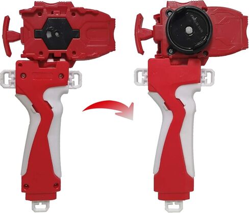 Speder Bey Gyro Blades Launcher and Grip Burst, Light Sparking Battling String Launcher Gyro Right Spin TopToys Accessories(Red) in Kuwait