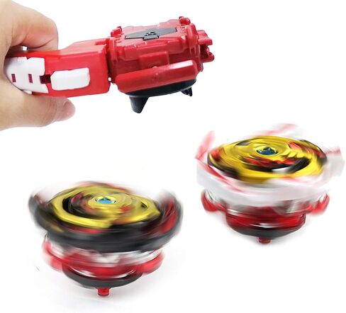 Speder Bey Gyro Blades Launcher and Grip Burst, Light Sparking Battling String Launcher Gyro Right Spin TopToys Accessories(Red) in Kuwait