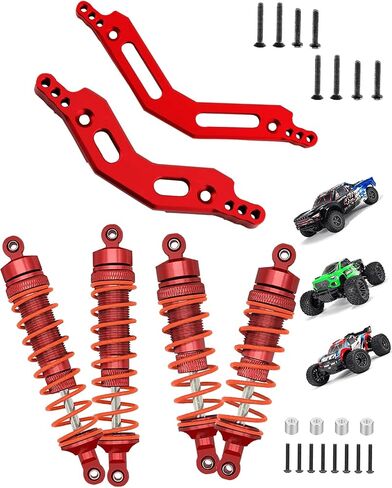 Rcarmumb RC Shocks & Shock Tower Upgrades Part for 1/10 Arrma Granite/Senton 3S BLX &Mega550,Alloy Front Rear Big Bore Shock & Shock Tower Hop-up,Navy Blue in Saudi Arabia