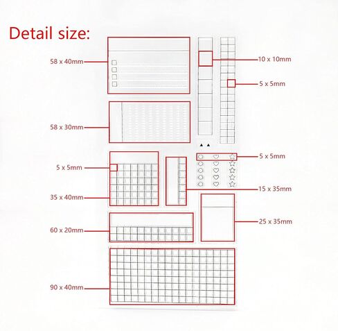 2 Pcs Planner Clear Transparent Rubber Silicone Stamps Monthly with Weeks and Dates Clear Stamps for Card Making and DIY Scrapbooking Transparent Stamps Silicone Stamps in Saudi Arabia