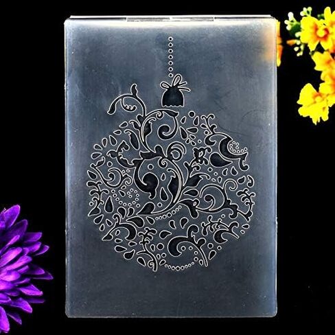 Kwan Crafts 4 pcs Different Style Christmas Deer Tree Giftbox Plastic Embossing Folders for Card Making Scrapbooking and Other Paper Crafts in Saudi Arabia