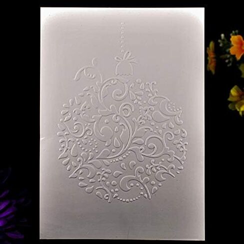 Kwan Crafts 4 pcs Different Style Christmas Deer Tree Giftbox Plastic Embossing Folders for Card Making Scrapbooking and Other Paper Crafts in Saudi Arabia