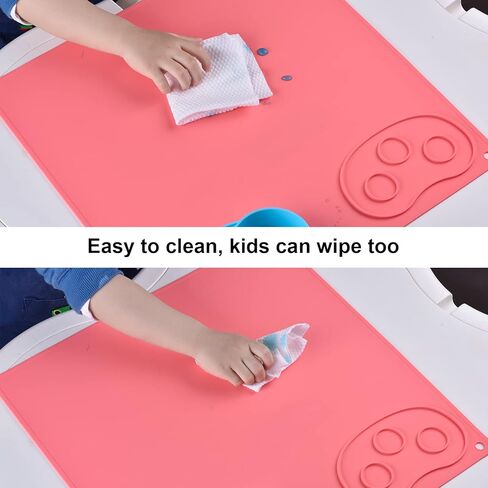 حصيرة طلاء سميكة من السيليكون مع لوحة قابلة للفصل. مناسب للاستخدام باليد اليسرى واليمنى للطلاء وصناعة الراتنج والطين وعجين اللعب والخرز وغيرها من المشروعات التي تصنعها بنفسك. (لون القرنفل) in Kuwait