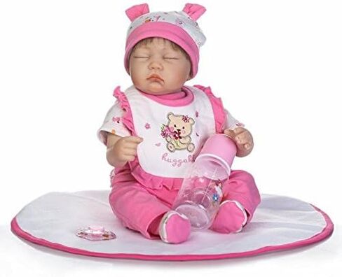 ان بي كيه بيينك طقم ملابس دمية طفلة حديثة الولادة مكون من 5 قطع لملابس دمى الأطفال حديثي الولادة مقاس 16-18 انش in Kuwait