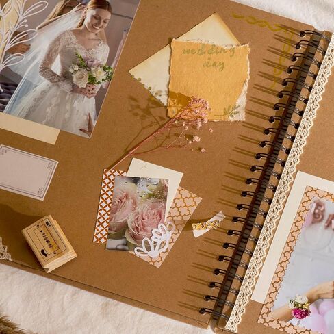 سجل قصاصات من بيرفورمور مقاس 8 × 8 بوصات، ألبوم صور كرافت بغلاف مقوى مع 80 صفحة لمجموعة الصور، وكتاب الضيوف، والذكرى السنوية للزفاف، وهدية التخرج in Saudi Arabia