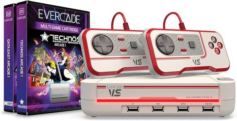 Blaze Evercade Vs Premium Pack +2 Vol White + Evercade Xeno Crisis/Tanglewood Dual Game Cartridge - Electronic Games in Kuwait