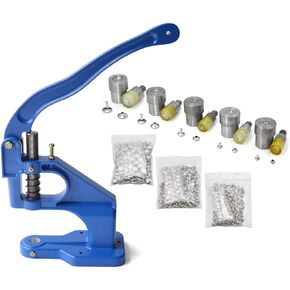 Yalando 1 قطعة آلة ضغط اليد الزرقاء و5 مجموعات غطاء مزدوج المسامير يموت قالب أداة اليدوية الجلود الحرفية DIY بها بنفسك لوازم in Kuwait