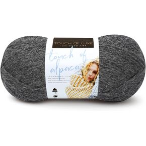 Lion Brand Yarn (1 Skein) Touch of Alpaca Yarn, Oxford Grey in Kuwait