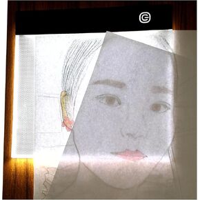 A5 رقيقة جدا محمولة ضوء تتبع مربع ضوء عاكس للضوء لوحة تتبع لوحة سطوع قابل للتعديل للفنانين رسم رسم رسم أثر الرسوم المتحركة الفنية 5D لوحة الماس مع كابل الطاقة USB in Kuwait