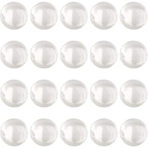 20 Pack - Quartz Pearl Beads Balls, 6mm OD Clear Quartz Pearls in Kuwait