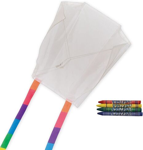 In the Breeze Coloring Delta 30 Inch Kite - 50 Piece Party Pack - Single Line Kite - Includes Crayons, Kite Line and Bag - Creative Fun for Kids and Adults,Butterfly Kite,3186-PACKS in Saudi Arabia