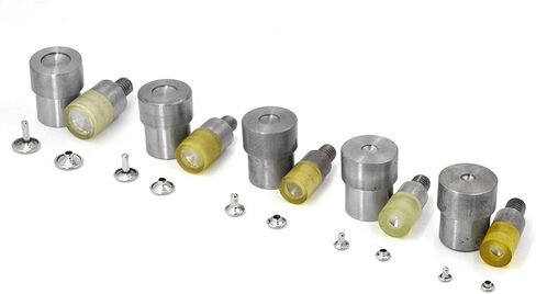 Yalando 1 قطعة آلة ضغط اليد الزرقاء و5 مجموعات غطاء مزدوج المسامير يموت قالب أداة اليدوية الجلود الحرفية DIY بها بنفسك لوازم in Kuwait