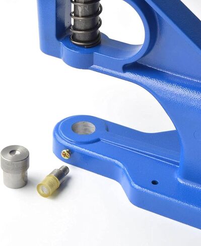 Yalando 1 قطعة آلة ضغط اليد الزرقاء و5 مجموعات غطاء مزدوج المسامير يموت قالب أداة اليدوية الجلود الحرفية DIY بها بنفسك لوازم in Kuwait