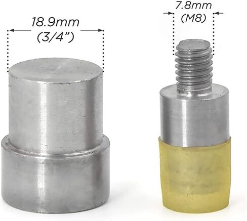 Yalando 1 قطعة آلة ضغط اليد الزرقاء و5 مجموعات غطاء مزدوج المسامير يموت قالب أداة اليدوية الجلود الحرفية DIY بها بنفسك لوازم in Kuwait