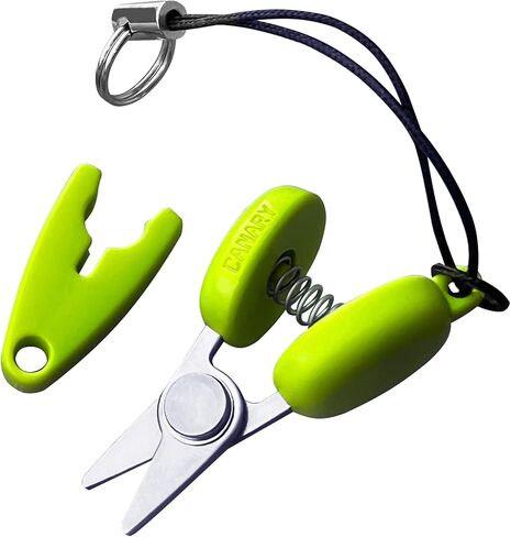 CANARY Tiny Scissors With Cover 1.3" Extra Mini Small Scissors, Razor Sharp Japanese Stainless Steel Blade, Keychain Scissors for Sewing, Office, Travel, Spring Loaded Blunt Tips, Made in JAPAN, Blue in Saudi Arabia