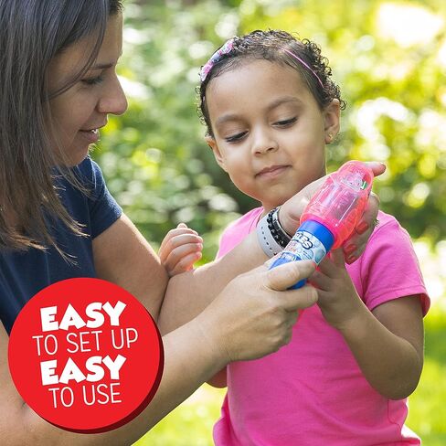 لعبة قاذفة الفقاعات المضيئة للأطفال من ليتل كيدز فابلز تنفخ الكثير من الفقاعات تتضمن محلول الفقاعات ، لون أزرق مخضر in Kuwait