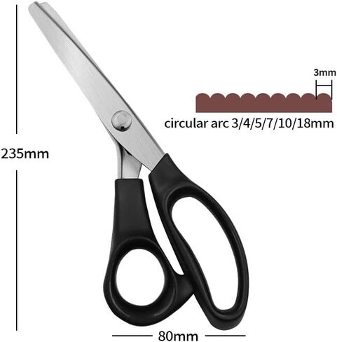 مقص Beeiee Pinking مسنن 5 مم، ستانلس ستيل، مقص خياطة in Kuwait