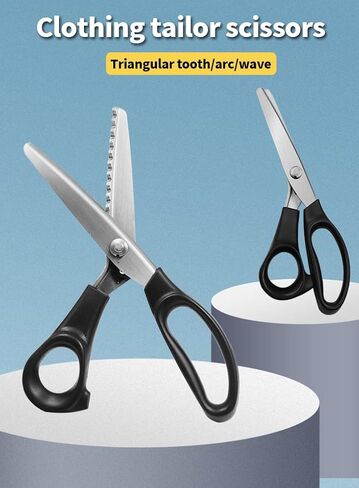 مقص Beeiee Pinking مسنن 5 مم، ستانلس ستيل، مقص خياطة in Kuwait