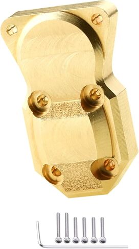 Hobbypark Brass Wheel Weights Hex Adapter Brass Diff Cover Front Rear Heavy Duty for All Axial SCX24 Upgrades 1/24 RC Crawler Car (Black-Gold) in Saudi Arabia
