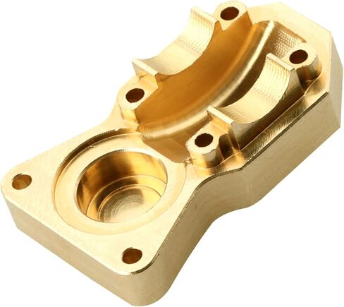 Hobbypark Brass Wheel Weights Hex Adapter Brass Diff Cover Front Rear Heavy Duty for All Axial SCX24 Upgrades 1/24 RC Crawler Car (Black-Gold) in Saudi Arabia