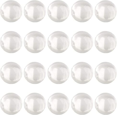 20 Pack - Quartz Pearl Beads Balls, 6mm OD Clear Quartz Pearls in Saudi Arabia