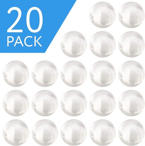20 Pack - Quartz Pearl Beads Balls, 6mm OD Clear Quartz Pearls in Saudi Arabia