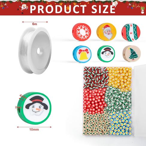 450 قطعة من الخرز الخشبي لعيد الميلاد، خرز خشبي لرجل الثلج لعيد الميلاد مع 6 وجوه مختلفة، خرز للحرف اليدوية، مشغولات عيد الميلاد، زينة خرز خشبية لتزيين الأساور والمعلقات، هدايا الهدايا in Kuwait