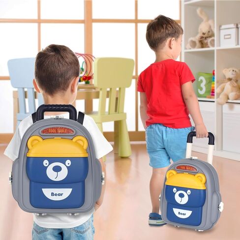 مجموعة أدوات الأطفال 3 في 1، 35 قطعة من أدوات الأطفال الصغار، أدوات اللعب للأطفال التظاهر، ألعاب أدوات البناء للأولاد والبنات من سن 3 4 5 6 7 in Kuwait