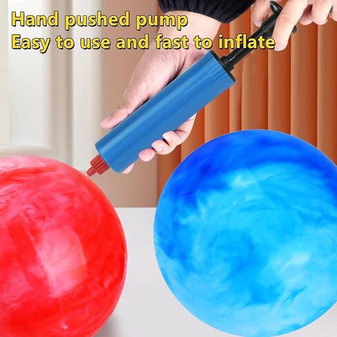 GCQJOQ 3 Pcs Marbleized Bouncy Balls for Kids Large-Sized Ball Inflatable Rubber Playground Sensory Balls for Beach Pets Indoor Outdoor Kickball Water Balls in Saudi Arabia