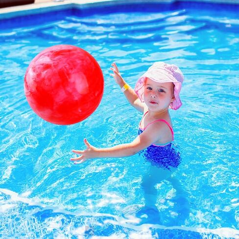 GCQJOQ 3 Pcs Marbleized Bouncy Balls for Kids Large-Sized Ball Inflatable Rubber Playground Sensory Balls for Beach Pets Indoor Outdoor Kickball Water Balls in Saudi Arabia