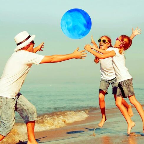 GCQJOQ 3 Pcs Marbleized Bouncy Balls for Kids Large-Sized Ball Inflatable Rubber Playground Sensory Balls for Beach Pets Indoor Outdoor Kickball Water Balls in Saudi Arabia