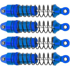 Aluminum Front & Rear Shocks Absorber Dampers Suspension Shocks #7660 7665 Compatible with Traxxas 1/18 LaTrax Teton Desert Prerunner RC Car (Blue) in Kuwait