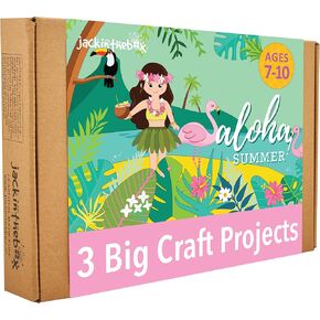 مجموعة الحرف اليدوية في هاواي الاستوائية الجديدة من جاكينثبوكس | 3 مشاريع حرفية في 1 | تتضمن مجموعة خياطة الأناناس الجميلة | | أفضل هدية للبنات والأولاد من سن 5 و6 و7 و8 و9 و10 سنوات... in Kuwait