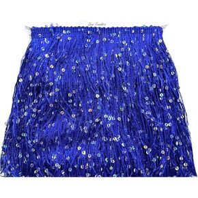 اتجاهات الخياطة 2 ياردة من 8 "طويل ضوء النجوم الفضة قوس قزح الترتر سلسلة هامش الغزل الموضوع شرابة تقليم-الوردي الفاتح in Kuwait