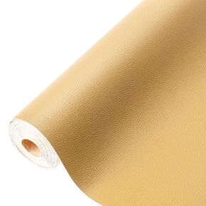 Black Leather Repair Patch for Couches 17.3" x 78.7" Self Adhesive Leather Repair Kit for Couch Car Seat Furniture Sofa Chair Cushion, Faux Leather Fabric Roll Leather Furniture Leather Repair