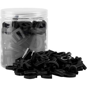 Nordic Style 114pcs/1 Set Magnetic EVA Alphabet Letters Decorations or Educating Kids for Refrigerator/White Borad (114pcs Letters Black)